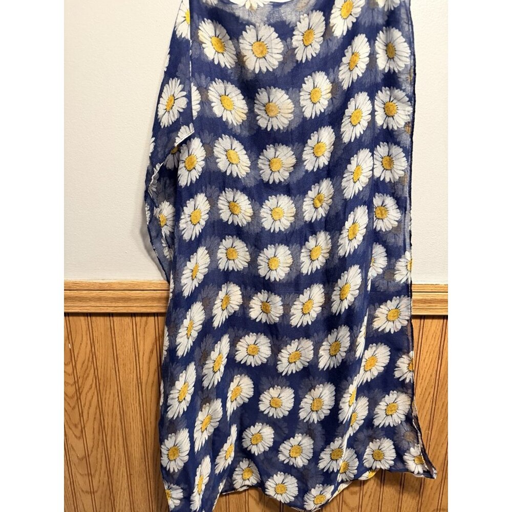 Blue Flower Scarf Unisex